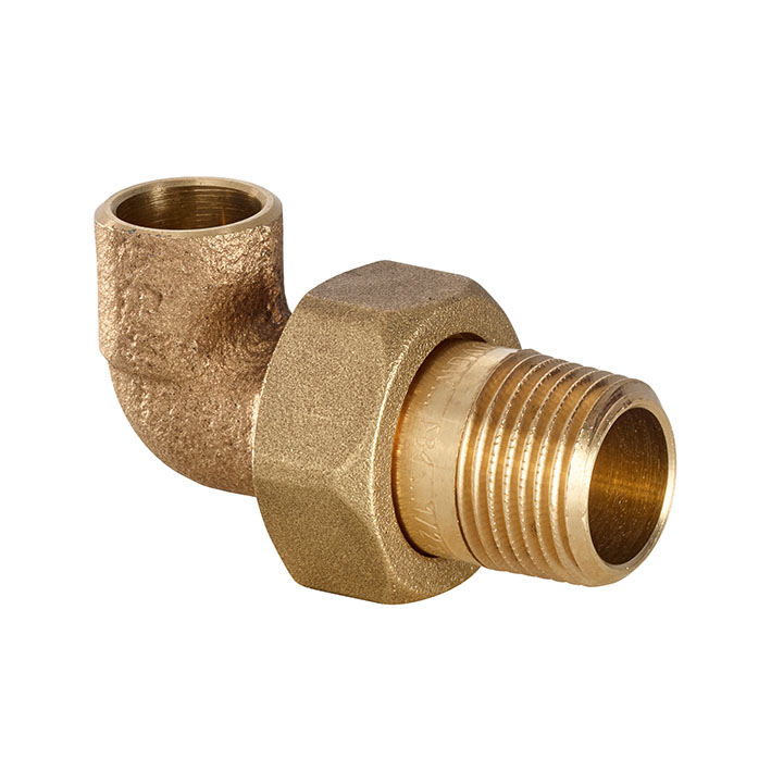 B 4000 Winkelverschraubung 90° konisch dichtend I/AG Rotguss - 4098G