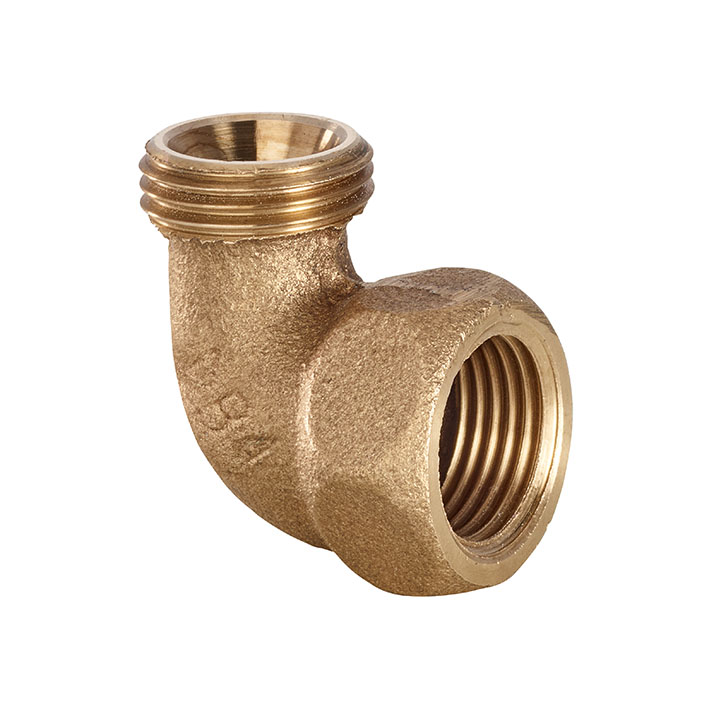 B 4000 Winkelverschraubung 90° konisch dichtend Rotguss - 4096G