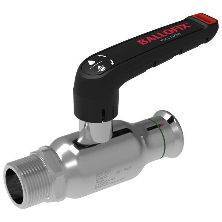 Ballofix Full Flow Inox, Press (M) / AG