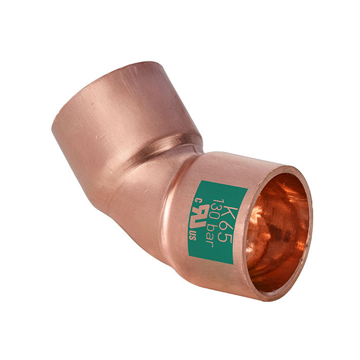 B K65 Bogen 45° I/I Cu - Typ K5041