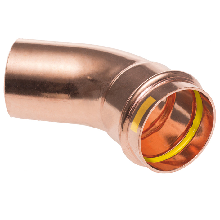 B Press Gas Bogen 45° I/A Cu - Typ PG5040