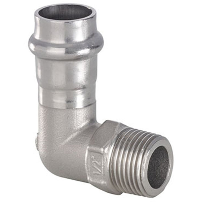 B Press Inox Winkel 90° AG V-Kontur -Typ PS4092G
