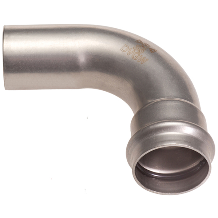 B Press Inox Bogen 90° I/A V-Kontur - Typ PS5001