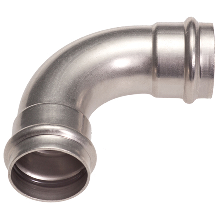 B Press Inox Bogen 90° I/I V-Kontur - Typ PS5002