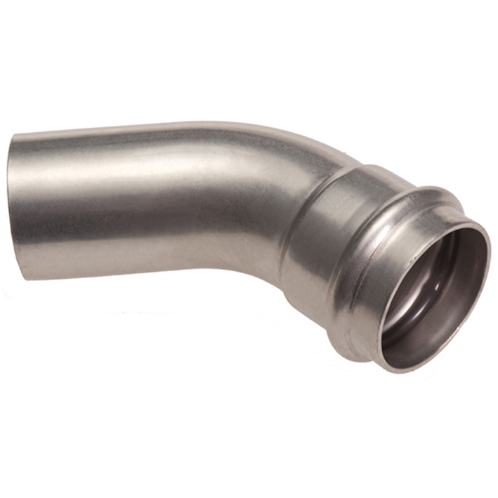B Press Inox Bogen 45° I/A V-Kontur - Typ PS5040