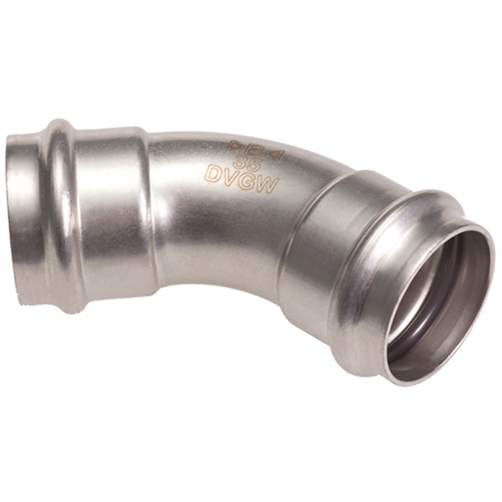 A Press Inox Bogen 45° I/A M-Kontur PS5040