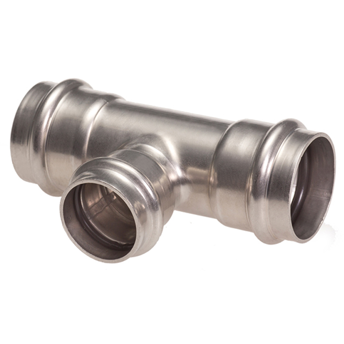 B Press Inox T-Stück reduziert V-Kontur - Typ PS5130R