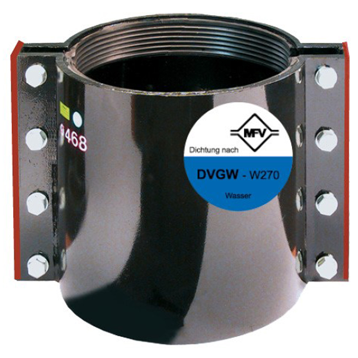 MFV zweit. Dichtschelle, Stahl, EPDM, Fernwärme (150°C), Typ 105