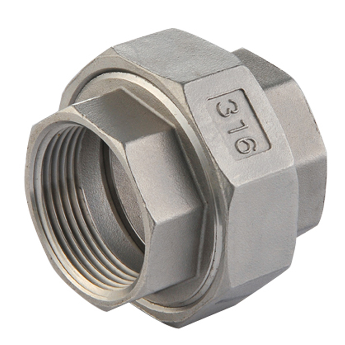 Rohrverschraubung IG/IG flachdichtend PTFE, Edelstahl - 1.4408