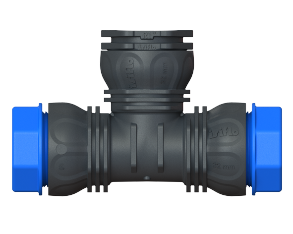 isiflo Té raccord avec sortie centrale femelle - ECO LINE 132