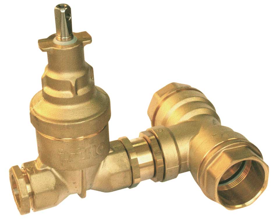 isiflo Messing Keilschieber mit T-Stück - Typ 4510