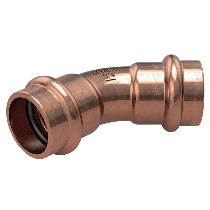 B MaxiPro Bogen 45° Cu I/I - Typ MPA5041