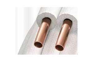 CuproFrio plus - twin-Doppelrohr metrisch, 9mm Isolation, weich, Ring à 25 m