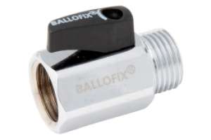 Ballofix chromé avec poignée noir,  f/m