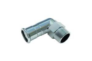 Press INOX-304, Winkel 90° mit AG - M-Kontur