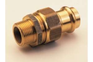 B Press Raccord union bronze filetage mâle à joint plat  V-Contour - Typ P4331G