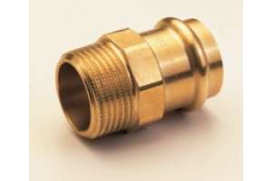 B Press Mamelon de transition bronze filetage mâle V-Contour - Typ P4243G