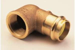 B Press Gaz Coude 90° bronze filetage femelle - Typ PG4090G