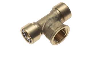 Sonic Steckfitting T-Stück - Messing