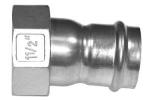 B Press INOX Demi-raccord à vis plat étanche V- Contour Typ PS4355