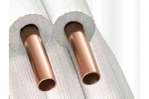 CuproFrio plus - twin-Doppelrohr zöllig, 9mm Isolation, weich, Ring à 25 m