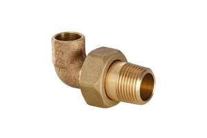 B 4000 Winkelverschraubung 90° konisch dichtend I/AG Rotguss - 4098G
