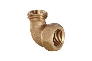 B 4000 Winkelverschraubung 90° konisch dichtend Rotguss - 4096G