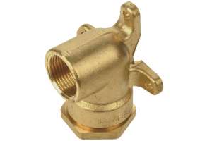 isiflo laiton Raccord coudé avec fixation murale - Typ 150