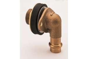 B Press Passage mural angulaire bronze V-Contour f/m - Typ P4093G