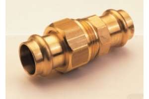 B Press Raccord bronze fileté à joint plat V-Contour - Typ P4330