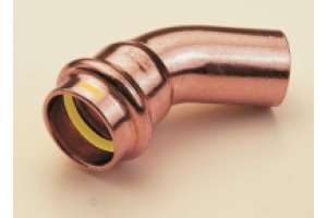 B Press Gas Bogen 45° I/A Cu - Typ PG5040