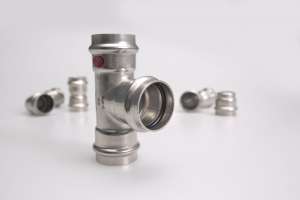 Pressfittings Edelstahl 304 / V2A in M-Kontur