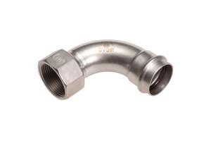 B Press Inox Bogen 90° IG V-Kontur - Typ PS4002G