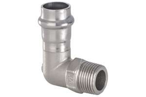 B Press Inox Winkel 90° AG V-Kontur -Typ PS4092G