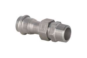 B Press Inox Verschraubung mit AG V-Kontur - Typ PS4331G