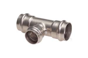 B Press Inox T-Stück reduziert V-Kontur - Typ PS5130R