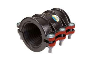 MFV collier d´étanchéité 2 parties, fonte, EPDM,chauffage urbain (150°) Typ 101