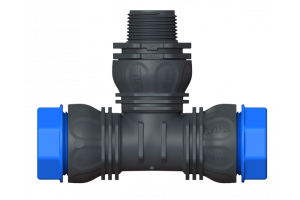 isiflo Té raccord avec sortie centrale mâle - ECO LINE 131