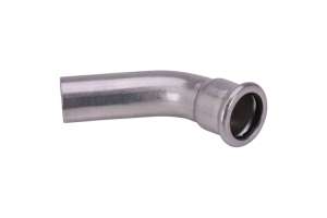 A Press Inox Bogen 45° I/A, M-Kontur, 316L, PS26040