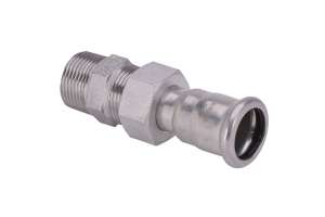 A Press Inox Rohrverschraubung kon.dichtend - AG, M-Kont.,PS26341G