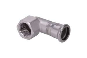 A Press Inox Winkel 90° mit zyl.IG (Rp) /I, M-Kontur, 316L, PS26090G